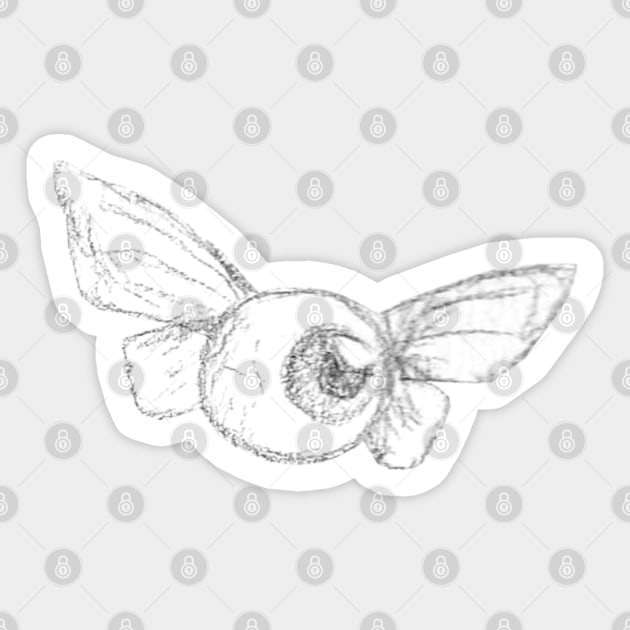 Eyeball Fairy Sticker by Art of V. Cook